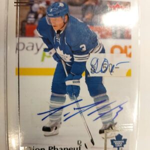 2012-13 Fleer Retro Dion Phaneuf autograph