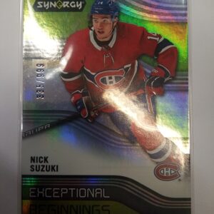2019-2020 Upper Deck Synergy Exceptional Beginnings Nick Suzuki