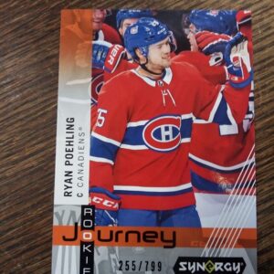 2019-2020 Upper Deck Synergy rookie journey Ryan Poehling