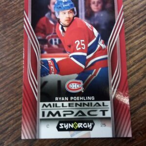 2019-2020 Upper Deck Synergy Millenia Impact Ryan Poehling