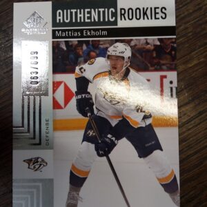 2011-12 UD Matias Ekholm aunthentic rookies