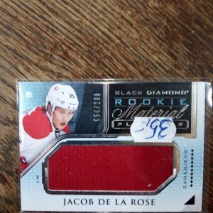 2015-16 UD Black Diamond Hockey Jacob De La Rose (Rookie Material Placards)