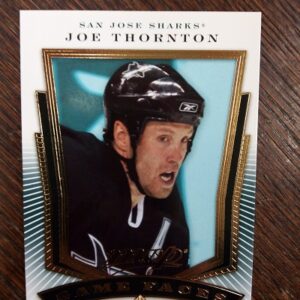 2007-2008 Upper Deck Mvp Game Faces Joe Thornton