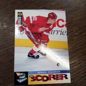 1995-96 UD CC the scorer Sergei fedorov