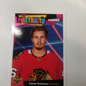 2020-2021 UD series 2 portraits rookies Lucas Carlsson