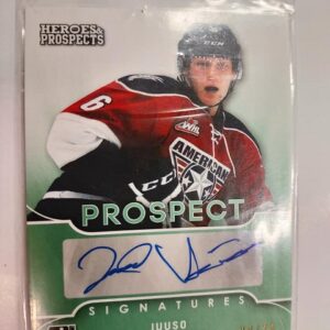 2015-16 ITG Heroes & Prospects Juuso Välimäki Prospect Signatures /20