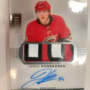 2017-18 Upper Deck Premier Janne Kuokkanen Rookie Auto Patch /299