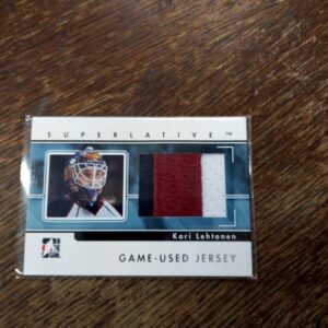 2010 Superlative Kari Lehtonen Game Used Jersey