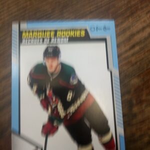 2020-21 OPC Marquee rookies recrues de renom Brayden Burke blue