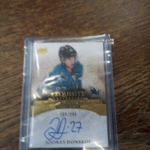 2015-16 UD exquisite collection Joonas Donskoi rookie singatures