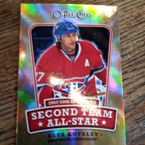 2008-2009 O-Pee-Chee Second Team All-Star Alex Kovalev