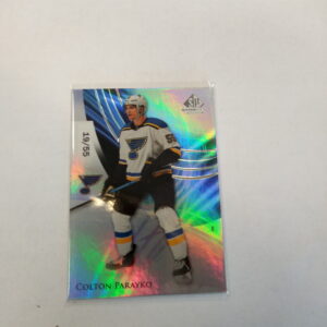 2020-2021 Upper Deck SP game used hockey Colton Parayko