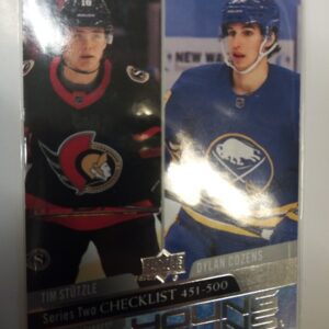 2021-2021 Upper Deck Young Guns Tim Stutzle & Dylan Cozens