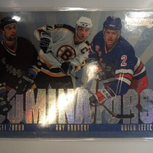 1995-1996 Donruss Dominators Sergei Zubod, Ray Bourque & Brian Leech