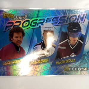 2001-2002 Topps Larry Robinson, Chris Pronger & Martin Skoula