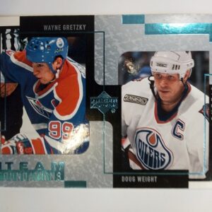 1999-2000 Upper Deck NHL Legends Team Foundations Wayne Gretzky/Doug Weight