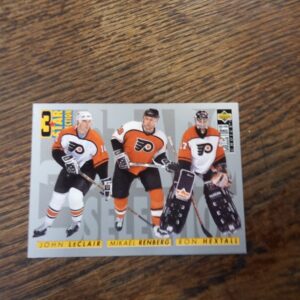 1996 UD 3 star selection In the game John LeClair, Mikael Renberg, Ron Hextall