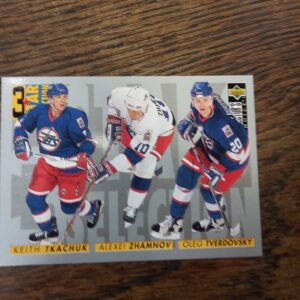 1996 UD 3 star selection In the game Keith Tkachuk, Alexei Zhamnow, Oleg Tverdovsky