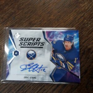 2020-21 UD spx hockey sp Super Scripts Eric Staal autograph
