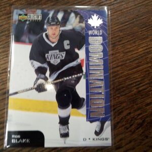 1997-98 UD collectors choise world domination Rob Blake