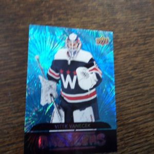 2020-21 UD Extended series pink Dazzlers Vitek Vanecek
