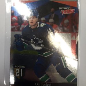 2020-2021 Upper Deck Extended Series Ultimate Victory Rookie Olli Juolevi