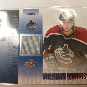 2002-03 Pacific Vanguard Brendan Morrison Authentic Game Worn Jersey /505