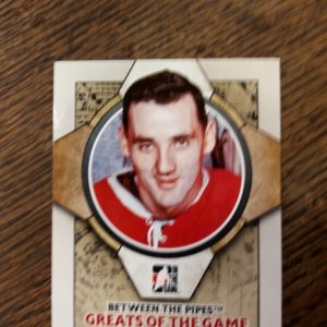 2009-10 Between the pipes greats of the game Jacques Plante