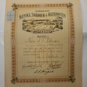 Svenska Småbruk - osakekansio (nro 3702)