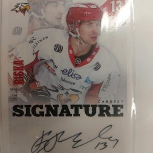 2020-21 Cardset Signature Erik Riska 29/125