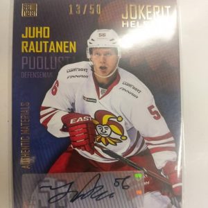 2016-17 SeReal Jokerit Authentic Materials Juho Rautanen autograph 12/50