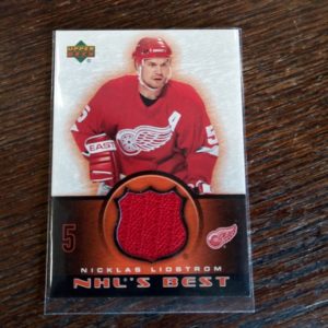 2003-04 UD Nicklas Lindstrom jersey