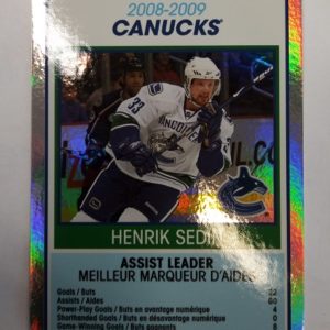 2008-2009 Upper Deck O-Pee-Chee Henrik Sedin