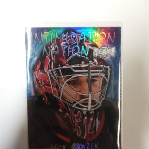2020-2021 Upper Deck Skybox Metal Universe Intimidation Nation Petr Mrazek