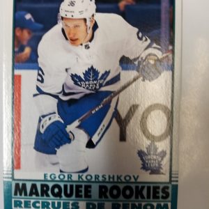 2020-21 Upper Deck O-Pee-Chee Egor Korshkov
