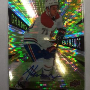 2020-2021 Upper Deck Allure Grand Entrance Jake Evans (Autograph)