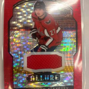 2020-21 UD Allure Red Rainbow Jersey Alexander Alexeyev