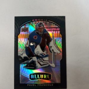 2020-21 UD Allure Pavel Francouz rookie black raibow