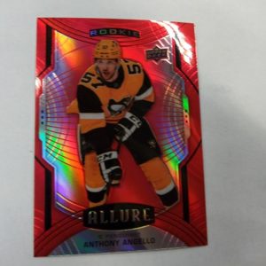 2020-21 UD Allure Anthony Angello rookie red rainbow