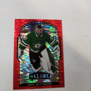 2020-21 UD Allure Jake Dettinger red raibow