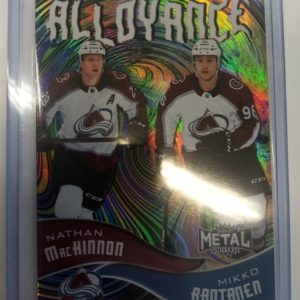 2020-2021 Upper Deck Metal Universe Alloyance Nathan MacKinnon / Mikko Rantanen