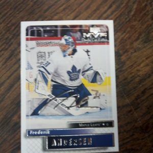 2019-2020 UD mvp Frederik Andersen sig.