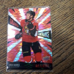 2020-21 UD allure Josh Norris grand entrance