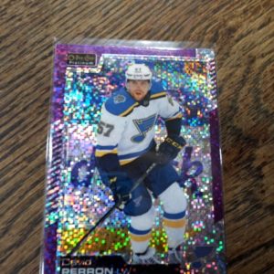 2020-21 UD OPC platium David Perron violet pixels