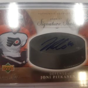 2006-07 Upper Deck Sweet Shot Signature Shots Joni Pitkänen autograph