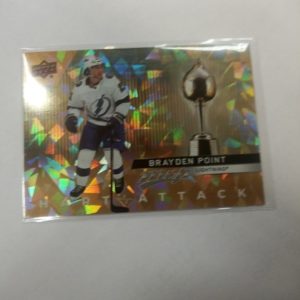 2021-2022 UD mvp hart attack Brayden Point