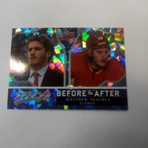 2021-2022 UD mvp before & after Matthew tkachuk