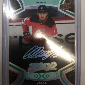 2021-2022 Upper Deck MVP Rainbow Signature Yegor Sharangovich