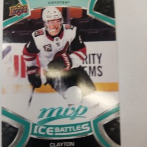2021-2022 Upper Deck MVP ice battles Clayton Keller