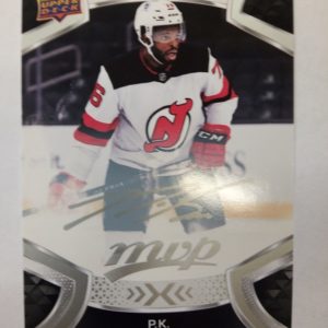 2021-2022 Upper Deck MVP White Signature P.K. Subban